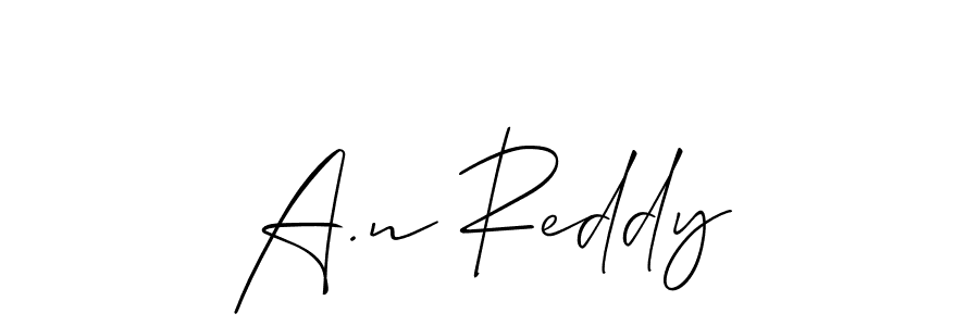 Make a beautiful signature design for name A.n Reddy. With this signature (Allison_Script) style, you can create a handwritten signature for free. A.n Reddy signature style 2 images and pictures png