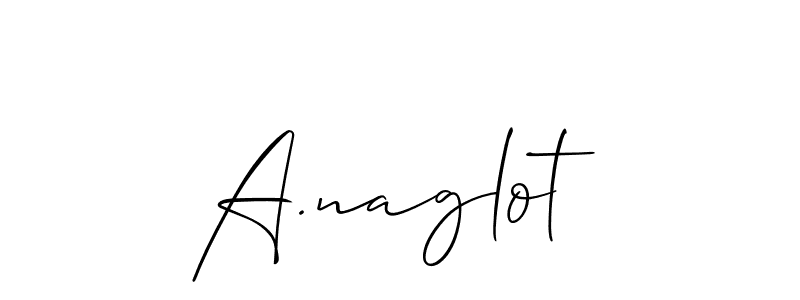 Create a beautiful signature design for name A.naglot. With this signature (Allison_Script) fonts, you can make a handwritten signature for free. A.naglot signature style 2 images and pictures png