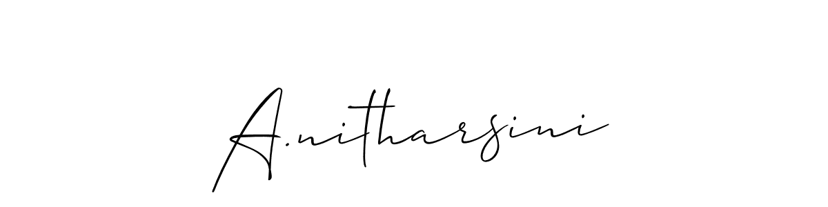 You can use this online signature creator to create a handwritten signature for the name A.nitharsini. This is the best online autograph maker. A.nitharsini signature style 2 images and pictures png