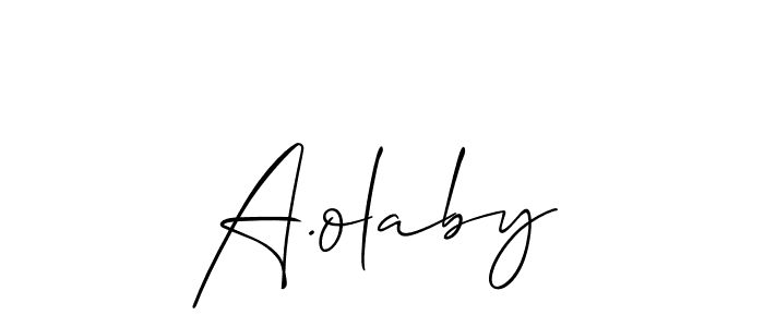 Once you've used our free online signature maker to create your best signature Allison_Script style, it's time to enjoy all of the benefits that A.olaby name signing documents. A.olaby signature style 2 images and pictures png