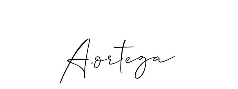 You should practise on your own different ways (Allison_Script) to write your name (A.ortega) in signature. don't let someone else do it for you. A.ortega signature style 2 images and pictures png