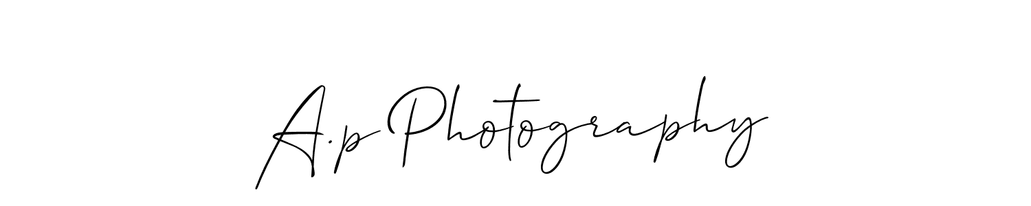 This is the best signature style for the A.p Photography name. Also you like these signature font (Allison_Script). Mix name signature. A.p Photography signature style 2 images and pictures png