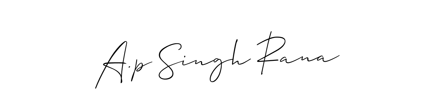 How to Draw A.p Singh Rana signature style? Allison_Script is a latest design signature styles for name A.p Singh Rana. A.p Singh Rana signature style 2 images and pictures png