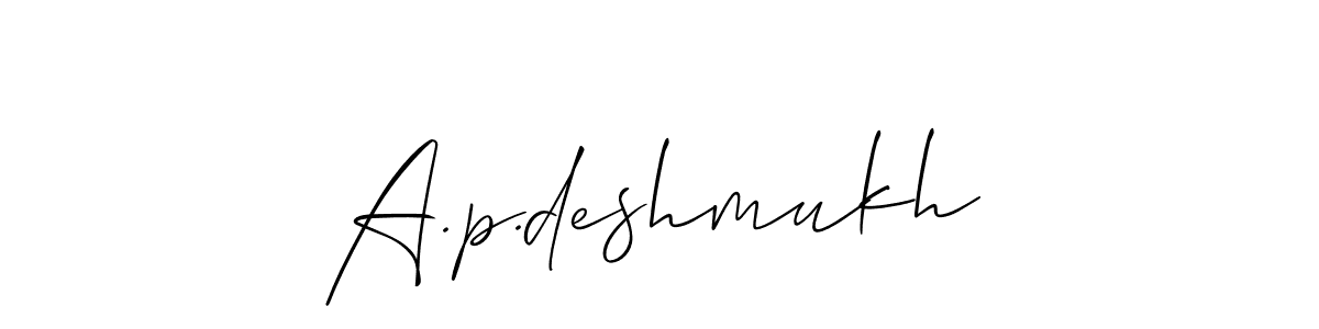 Check out images of Autograph of A.p.deshmukh name. Actor A.p.deshmukh Signature Style. Allison_Script is a professional sign style online. A.p.deshmukh signature style 2 images and pictures png