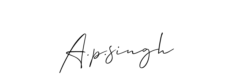 You can use this online signature creator to create a handwritten signature for the name A.p.singh. This is the best online autograph maker. A.p.singh signature style 2 images and pictures png