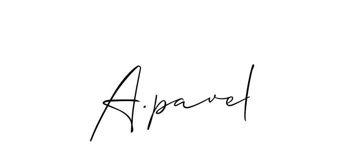 Make a beautiful signature design for name A.pavel. Use this online signature maker to create a handwritten signature for free. A.pavel signature style 2 images and pictures png