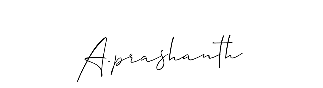 Make a beautiful signature design for name A.prashanth. Use this online signature maker to create a handwritten signature for free. A.prashanth signature style 2 images and pictures png