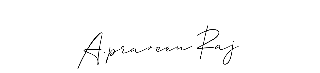 Once you've used our free online signature maker to create your best signature Allison_Script style, it's time to enjoy all of the benefits that A.praveen Raj name signing documents. A.praveen Raj signature style 2 images and pictures png