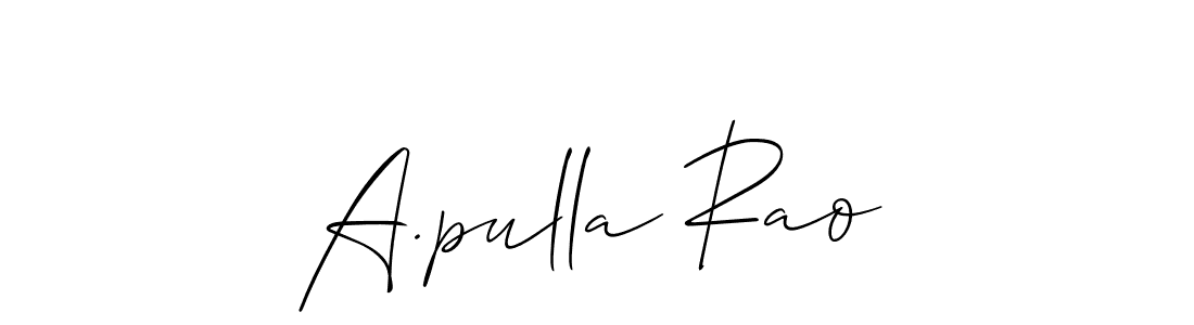 Once you've used our free online signature maker to create your best signature Allison_Script style, it's time to enjoy all of the benefits that A.pulla Rao name signing documents. A.pulla Rao signature style 2 images and pictures png