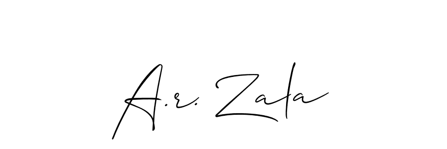 Check out images of Autograph of A.r. Zala name. Actor A.r. Zala Signature Style. Allison_Script is a professional sign style online. A.r. Zala signature style 2 images and pictures png