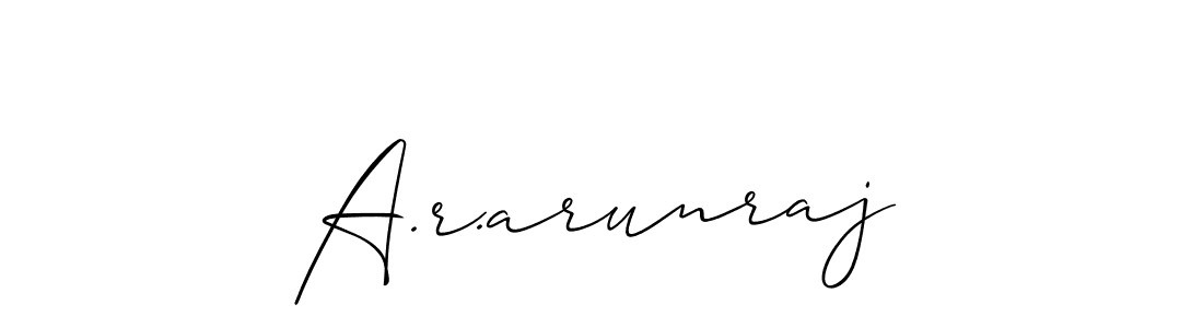 Best and Professional Signature Style for A.r.arunraj. Allison_Script Best Signature Style Collection. A.r.arunraj signature style 2 images and pictures png