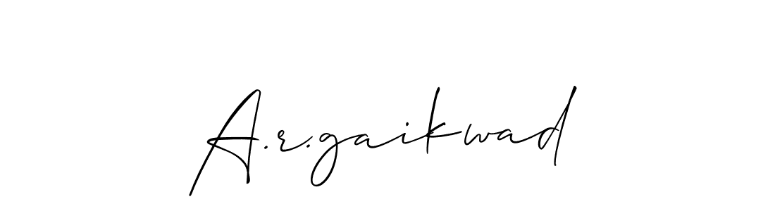 This is the best signature style for the A.r.gaikwad name. Also you like these signature font (Allison_Script). Mix name signature. A.r.gaikwad signature style 2 images and pictures png