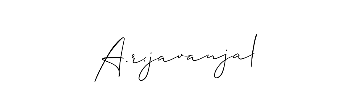 This is the best signature style for the A.r.javanjal name. Also you like these signature font (Allison_Script). Mix name signature. A.r.javanjal signature style 2 images and pictures png
