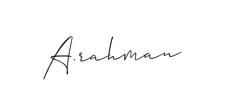 Once you've used our free online signature maker to create your best signature Allison_Script style, it's time to enjoy all of the benefits that A.rahman name signing documents. A.rahman signature style 2 images and pictures png