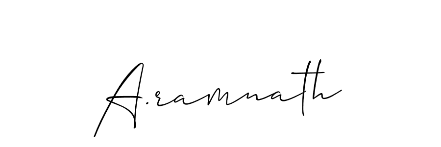 Make a beautiful signature design for name A.ramnath. Use this online signature maker to create a handwritten signature for free. A.ramnath signature style 2 images and pictures png