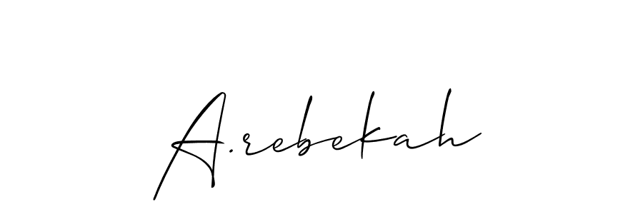 Make a beautiful signature design for name A.rebekah. Use this online signature maker to create a handwritten signature for free. A.rebekah signature style 2 images and pictures png