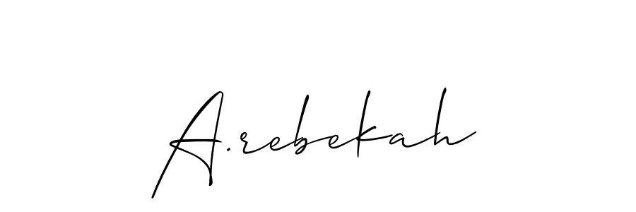 Check out images of Autograph of A.rebekah name. Actor A.rebekah Signature Style. Allison_Script is a professional sign style online. A.rebekah signature style 2 images and pictures png