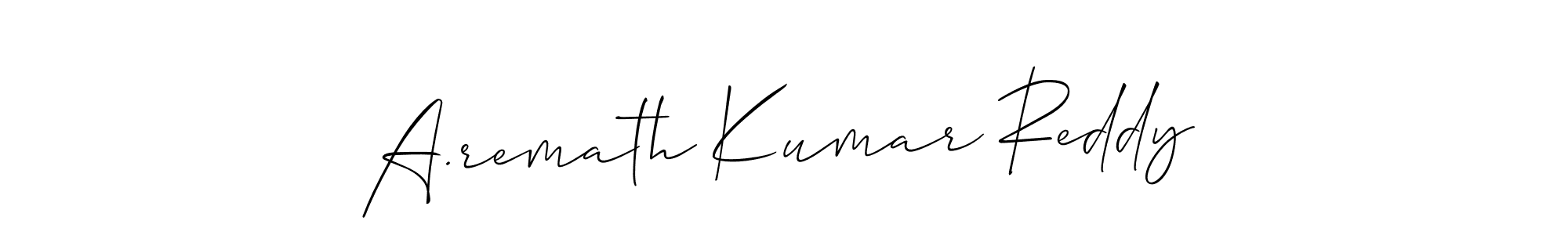 You can use this online signature creator to create a handwritten signature for the name A.remath Kumar Reddy. This is the best online autograph maker. A.remath Kumar Reddy signature style 2 images and pictures png