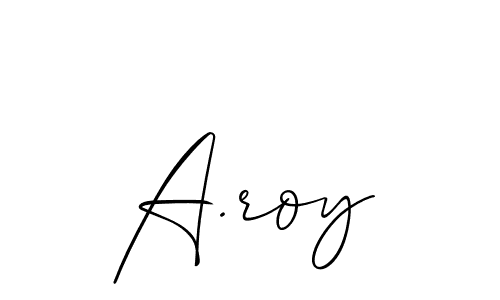 Also You can easily find your signature by using the search form. We will create A.roy name handwritten signature images for you free of cost using Allison_Script sign style. A.roy signature style 2 images and pictures png