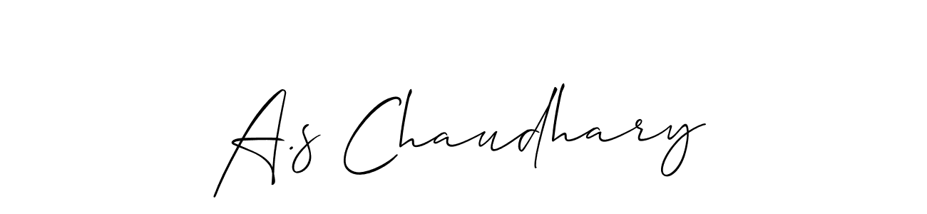 It looks lik you need a new signature style for name A.s Chaudhary. Design unique handwritten (Allison_Script) signature with our free signature maker in just a few clicks. A.s Chaudhary signature style 2 images and pictures png