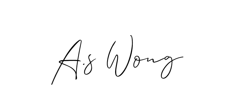 Use a signature maker to create a handwritten signature online. With this signature software, you can design (Allison_Script) your own signature for name A.s Wong. A.s Wong signature style 2 images and pictures png