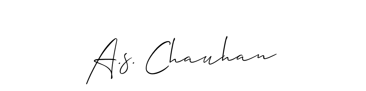 This is the best signature style for the A.s. Chauhan name. Also you like these signature font (Allison_Script). Mix name signature. A.s. Chauhan signature style 2 images and pictures png