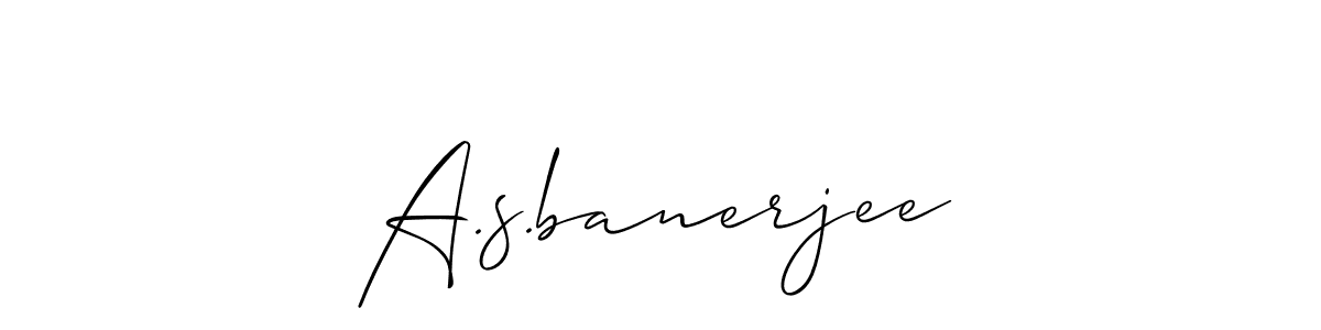 Allison_Script is a professional signature style that is perfect for those who want to add a touch of class to their signature. It is also a great choice for those who want to make their signature more unique. Get A.s.banerjee name to fancy signature for free. A.s.banerjee signature style 2 images and pictures png