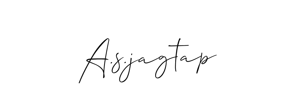 Use a signature maker to create a handwritten signature online. With this signature software, you can design (Allison_Script) your own signature for name A.s.jagtap. A.s.jagtap signature style 2 images and pictures png