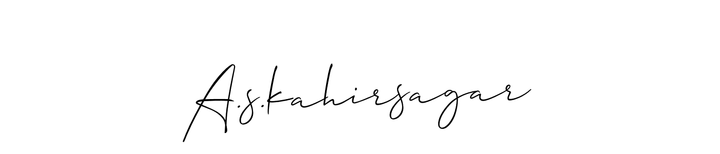 Once you've used our free online signature maker to create your best signature Allison_Script style, it's time to enjoy all of the benefits that A.s.kahirsagar name signing documents. A.s.kahirsagar signature style 2 images and pictures png