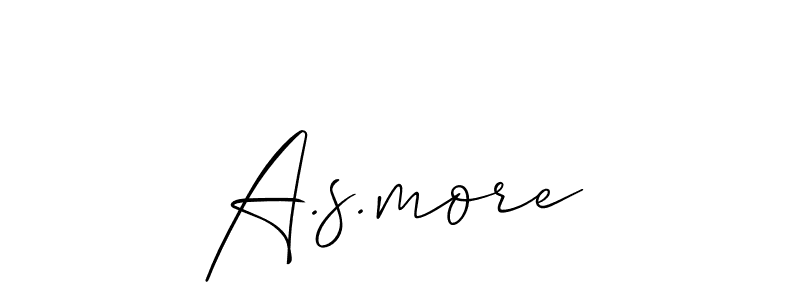 Check out images of Autograph of A.s.more name. Actor A.s.more Signature Style. Allison_Script is a professional sign style online. A.s.more signature style 2 images and pictures png