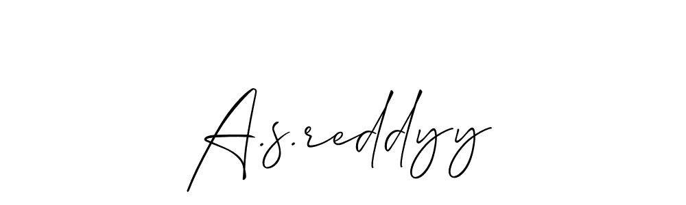 Use a signature maker to create a handwritten signature online. With this signature software, you can design (Allison_Script) your own signature for name A.s.reddyy. A.s.reddyy signature style 2 images and pictures png