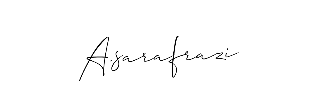 Check out images of Autograph of A.sarafrazi name. Actor A.sarafrazi Signature Style. Allison_Script is a professional sign style online. A.sarafrazi signature style 2 images and pictures png