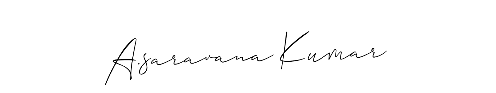 See photos of A.saravana Kumar official signature by Spectra . Check more albums & portfolios. Read reviews & check more about Allison_Script font. A.saravana Kumar signature style 2 images and pictures png