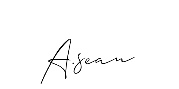 This is the best signature style for the A.sean name. Also you like these signature font (Allison_Script). Mix name signature. A.sean signature style 2 images and pictures png