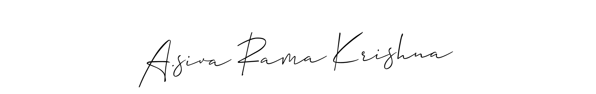 Best and Professional Signature Style for A.siva Rama Krishna. Allison_Script Best Signature Style Collection. A.siva Rama Krishna signature style 2 images and pictures png