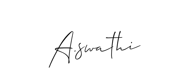 Make a beautiful signature design for name A.swathi. Use this online signature maker to create a handwritten signature for free. A.swathi signature style 2 images and pictures png