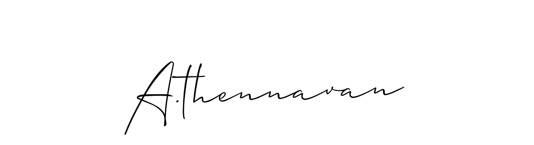 Check out images of Autograph of A.thennavan name. Actor A.thennavan Signature Style. Allison_Script is a professional sign style online. A.thennavan signature style 2 images and pictures png