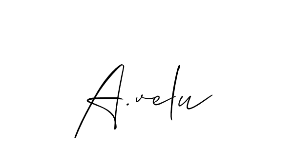 Make a beautiful signature design for name A.velu. Use this online signature maker to create a handwritten signature for free. A.velu signature style 2 images and pictures png