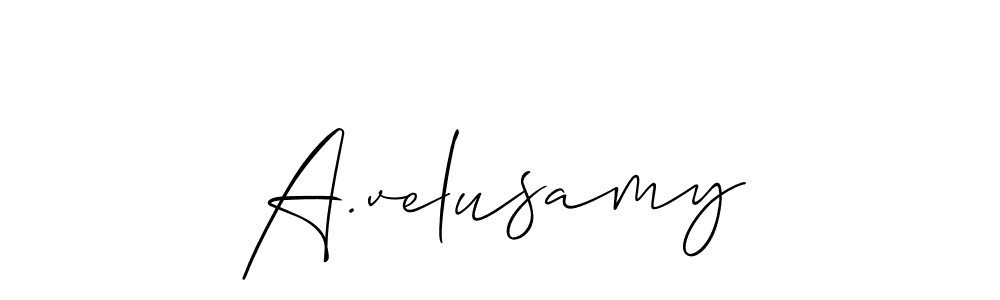 It looks lik you need a new signature style for name A.velusamy. Design unique handwritten (Allison_Script) signature with our free signature maker in just a few clicks. A.velusamy signature style 2 images and pictures png