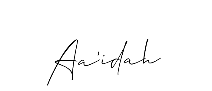 This is the best signature style for the Aa'idah name. Also you like these signature font (Allison_Script). Mix name signature. Aa'idah signature style 2 images and pictures png