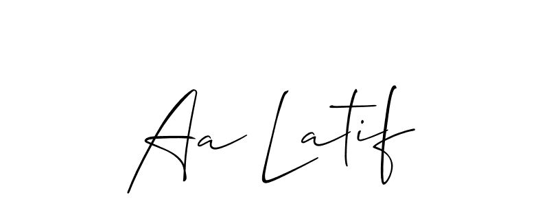 Once you've used our free online signature maker to create your best signature Allison_Script style, it's time to enjoy all of the benefits that Aa Latif name signing documents. Aa Latif signature style 2 images and pictures png