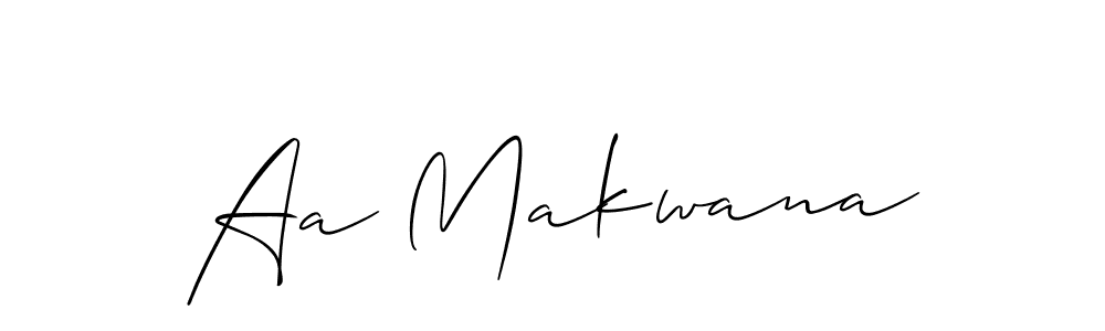 It looks lik you need a new signature style for name Aa Makwana. Design unique handwritten (Allison_Script) signature with our free signature maker in just a few clicks. Aa Makwana signature style 2 images and pictures png