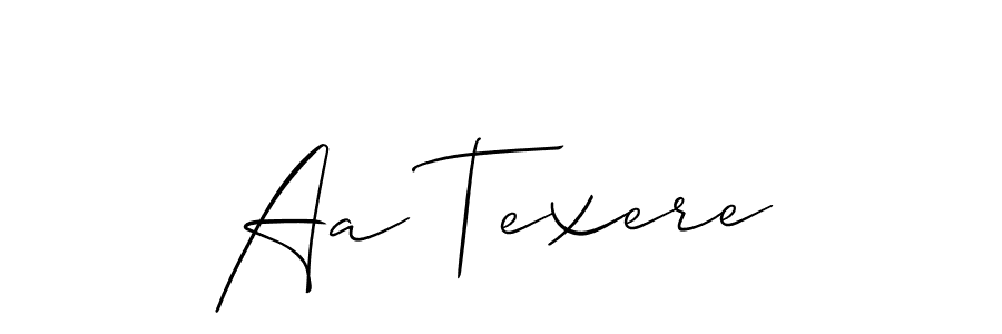 You should practise on your own different ways (Allison_Script) to write your name (Aa Texere) in signature. don't let someone else do it for you. Aa Texere signature style 2 images and pictures png