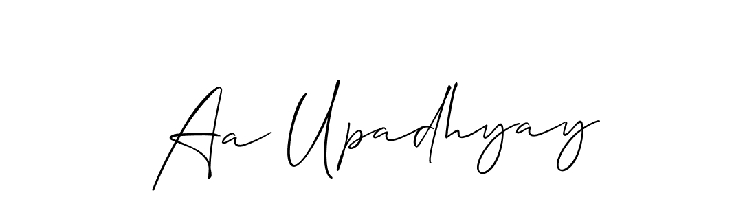 Best and Professional Signature Style for Aa Upadhyay. Allison_Script Best Signature Style Collection. Aa Upadhyay signature style 2 images and pictures png