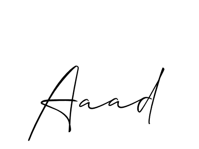 How to make Aaad signature? Allison_Script is a professional autograph style. Create handwritten signature for Aaad name. Aaad signature style 2 images and pictures png