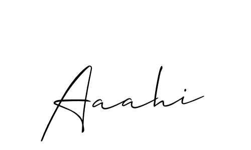 Create a beautiful signature design for name Aaahi. With this signature (Allison_Script) fonts, you can make a handwritten signature for free. Aaahi signature style 2 images and pictures png