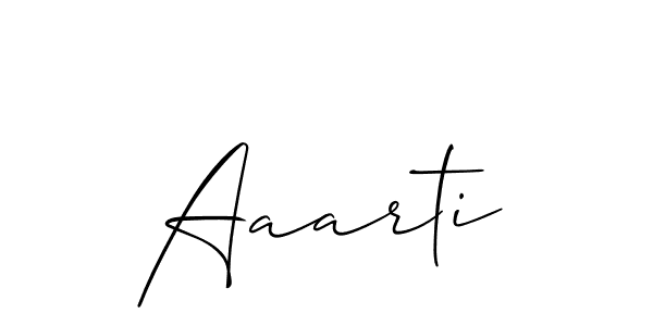 How to make Aaarti signature? Allison_Script is a professional autograph style. Create handwritten signature for Aaarti name. Aaarti signature style 2 images and pictures png