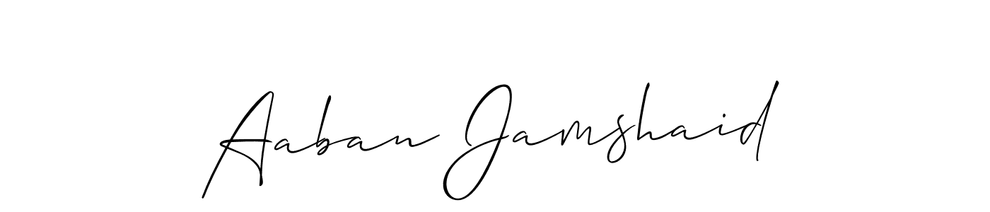 Also we have Aaban Jamshaid name is the best signature style. Create professional handwritten signature collection using Allison_Script autograph style. Aaban Jamshaid signature style 2 images and pictures png