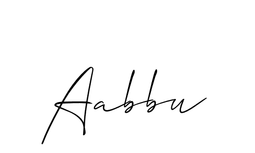 Make a beautiful signature design for name Aabbu. Use this online signature maker to create a handwritten signature for free. Aabbu signature style 2 images and pictures png