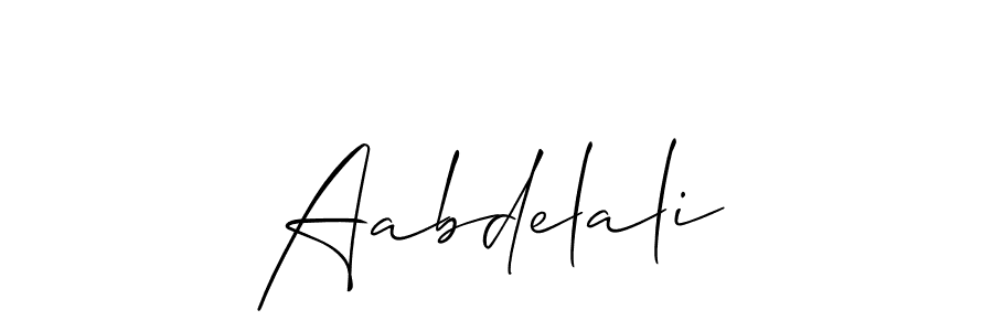 Similarly Allison_Script is the best handwritten signature design. Signature creator online .You can use it as an online autograph creator for name Aabdelali. Aabdelali signature style 2 images and pictures png